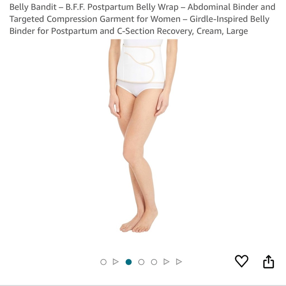 Size large cream belly bandit